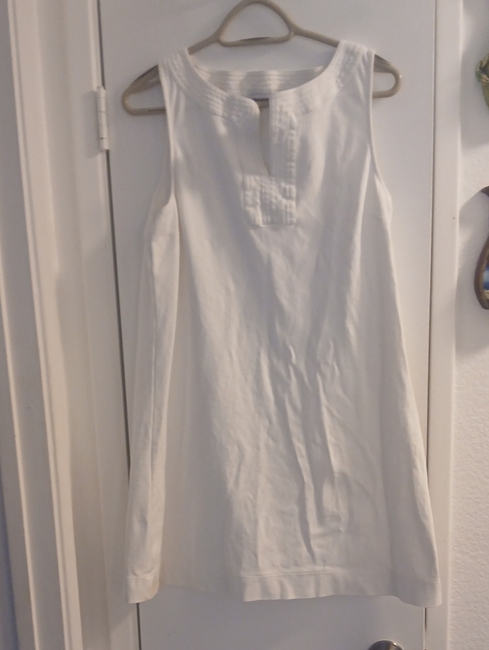 New York & Company Woman's Sleeveless Dress White XL SLIP-ON / PULL OVER